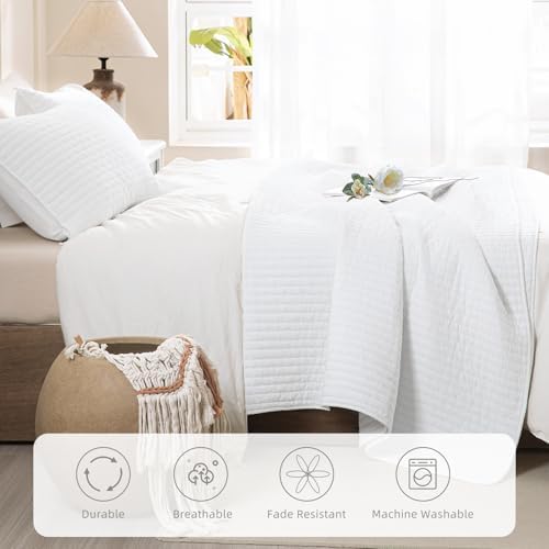 Lady Ann Oversized King Quilt 128x120, White Oversized King Bedspreads