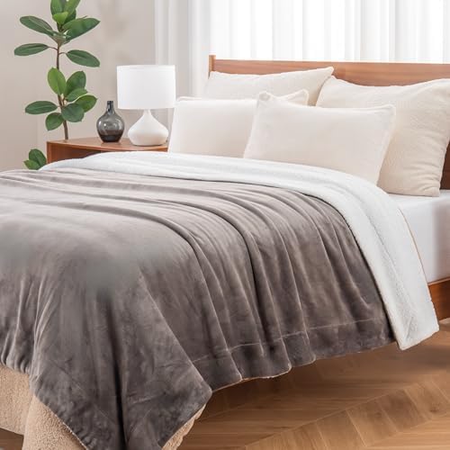 Berkshire Blanket-Sherpa Fleece Blanket, Warm and Soft Loftmink