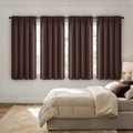 MIULEE Dark Brown Blackout Curtains 72 Inch Length for Bedroom 4