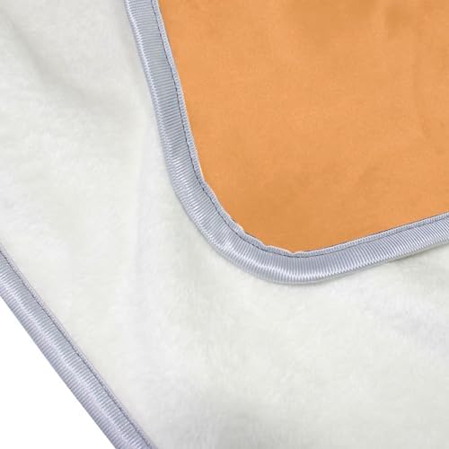 Tan Plush Throw Blankets for Bed Couch and Living Room Suitable 60x90