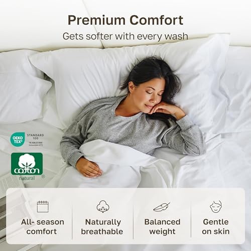California Design Den 2-Pack 100% Cotton Sateen Queen Flat Sheet