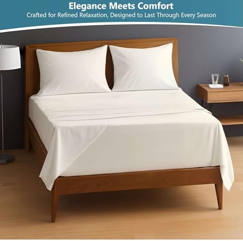 Ready To Rest Extra Deep Pocket Sheets - 4 Piece Full Sheet Set - Fits