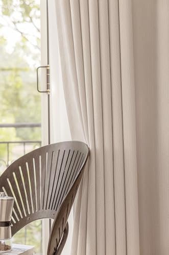Beydodo Curtains 84 inches Long 2 Panels Set Blackout, Farmhouse
