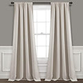 Lush Decor Insulated Rod Pocket Room Darkening Window Curtain Panels
