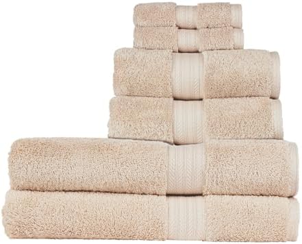 Christy Renaissance 6 Piece Beige Towel Set | 100% Egyptian Cotton