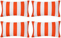 tiggell 4 Pack Waterproof Pillow Covers Outdoor Throw Pillowcases
