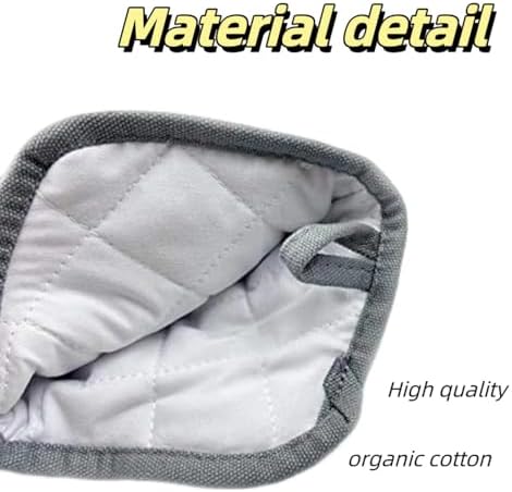 Extra Long Oven Mitts with Quilted Lining, Mini Oven Mitts and Hot Pad