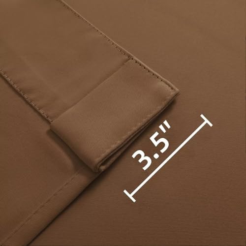 Joydeco 72 Inch Blackout Curtains for Bedroom, Thermal Insulated Black