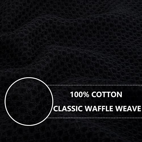 Homaxy 100% Cotton Waffle Weave Kitchen Dish Cloths, 12 x 12 Inches
