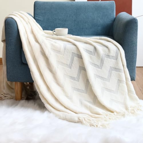 Boho Throw Blanket 50" x 71" Soft and Breathable Knit Throw Blanket