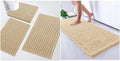 Arotive Luxury Chenille Bathroom Set, Bath Rug (47" x 20") and