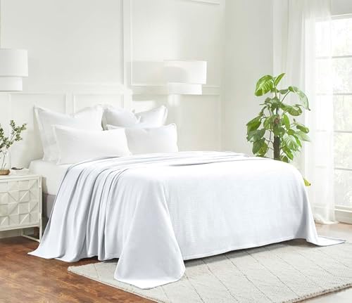 SUPERIOR Cotton Blanket, Lightweight, Soft Breathable Comfy Bedding