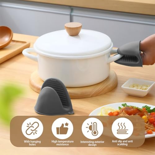 Mini Silicone Oven Mitts 8 PCS Heat Resistant Small Oven Mitts Mini