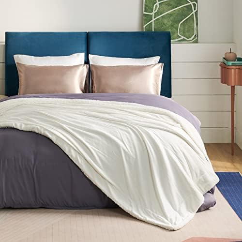Bedsure GentleSoft Sherpa Fleece Blankets King Size for Bed