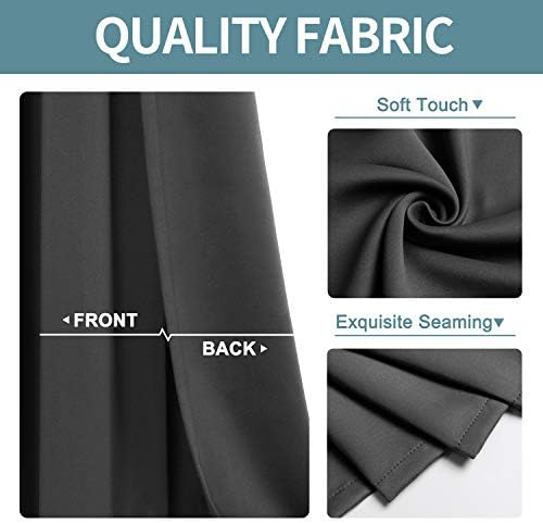 ChrisDowa Blackout Curtains for Bedroom and Living Room 108 Inches