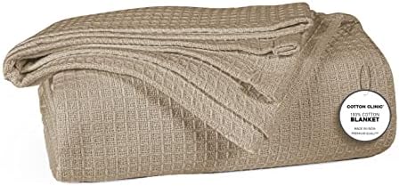 Cotton Clinic Waffle Bed Blanket 100% Cotton - All Season Blanket