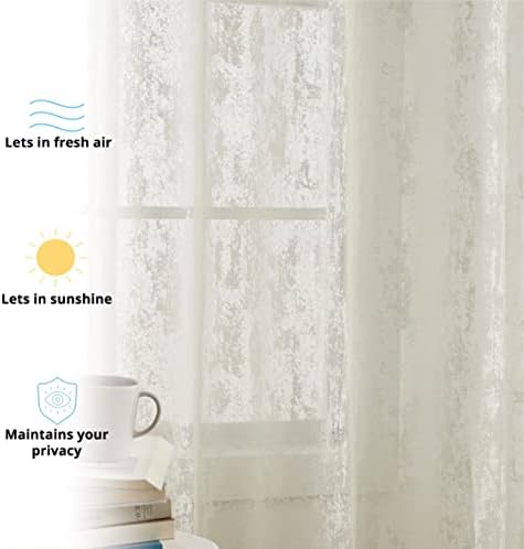 HLC.ME Crawford Modern Abstract Decorative Semi Sheer Light Filtering
