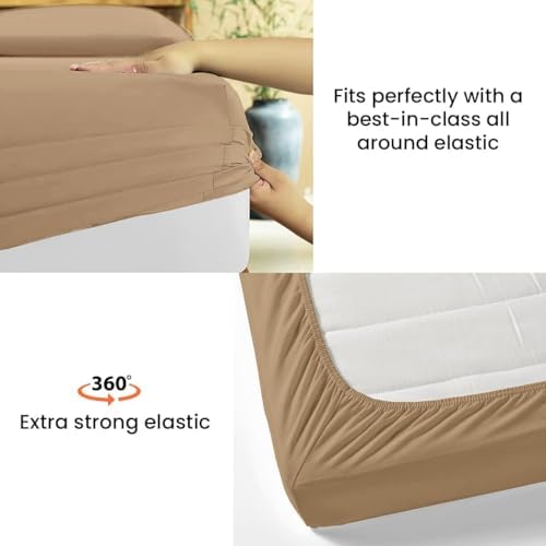 100% Supima Cotton Bed Sheets - 1000 Thread Count 4 Pc Full-XL Set