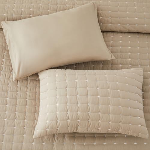 ENJOHOS 100% Cotton Oversized King Quilt, California King Bedspread