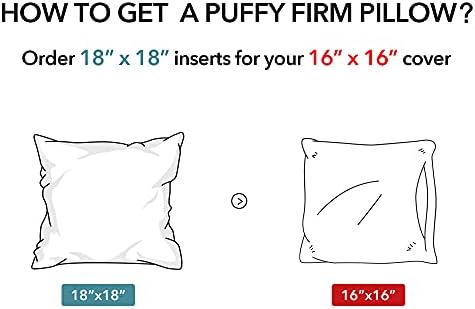 Oubonun 18"x18" Pillow Inserts (Set of 2) - Throw Pillow Inserts with