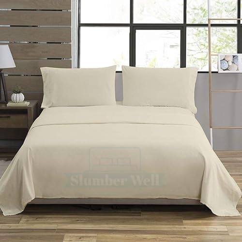 SlumberWell 5 Piece Split King Sheet Set for Adjustable Bed, 100%