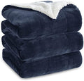 Bedsure GentleSoft Sherpa Fleece Blankets King Size for Bed