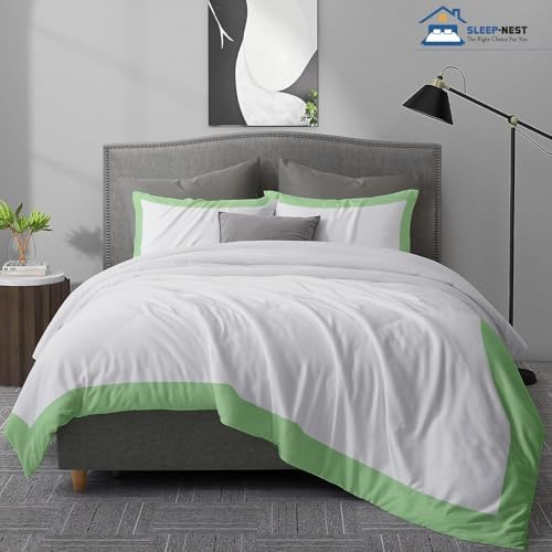 SLEEP-NEST Dual Tone Duvet Cover Set California King 104"x98" Long