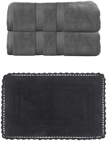 Home Weavers Casual Elegance 100% Soft Cotton Super Absorbent 2 Pcs