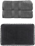 Home Weavers Casual Elegance 100% Soft Cotton Super Absorbent 2 Pcs