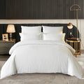 Hotel Collection Duvet Cover King Size 3 Pcs White Cotton Satin Pin