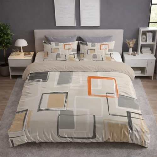 Super Soft Duvet Cover Set Microfiber Bedding Set Abstract Minimalist