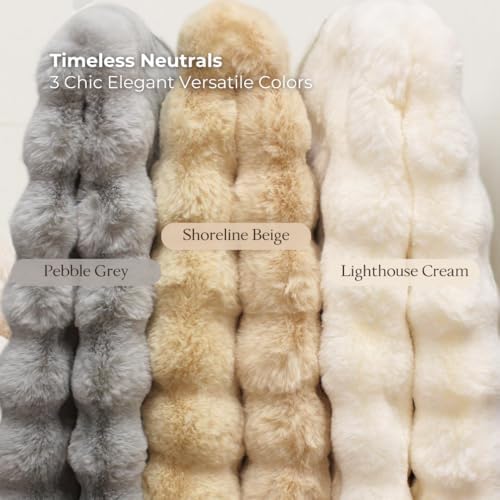 The Southampton Blanket - Faux Rabbit Fur Basketweave Throw Blanket
