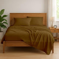 KRISHNA Premium 4 Piece Egyptian Cotton Twin XL Sheet Set, Soft