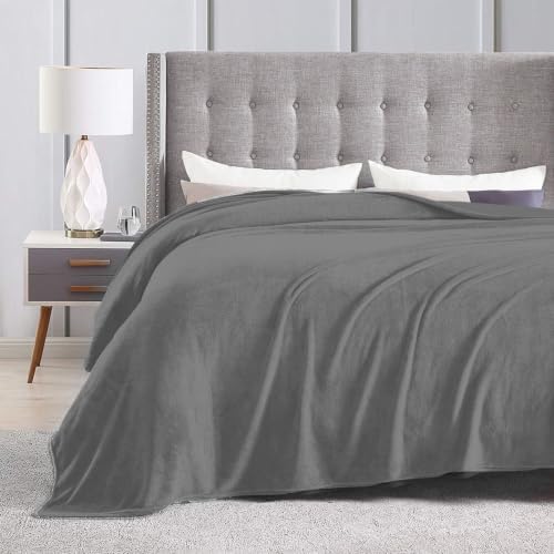 Dark Gray Throw Blanket 80"X60"