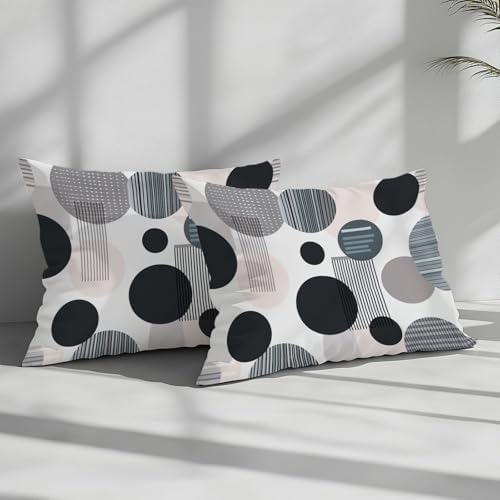 Bedding Gray Texture Duvet Cover Set Queen, 3 Pieces Modern Abstract