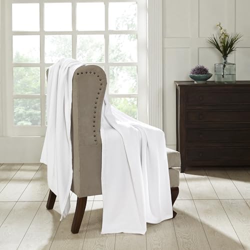SUPERIOR Cotton Blanket, Lightweight, Soft Breathable Comfy Bedding