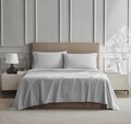 Linen Closet 100% Cotton Twin Sheets Set, 3 Pieces - Light Grey
