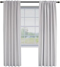 Fcosie Blackout Curtains 63 inches Long 2-in-1 Hanging Style Curtain