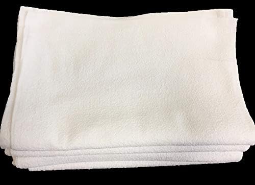16x19 Terry Bar Mop Towel 24 Pack, White Kitchen Cleaning Towels