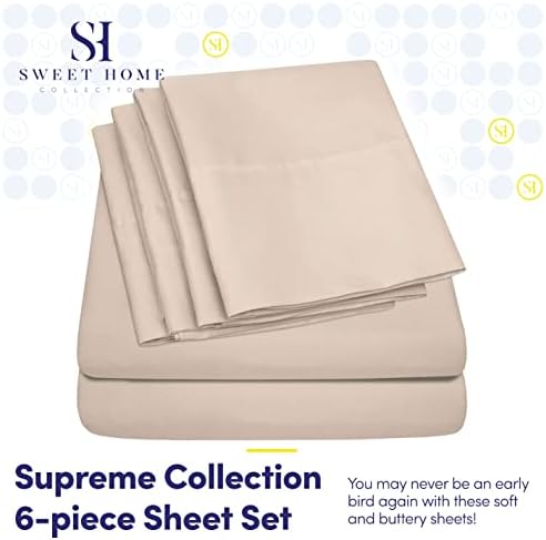 California King Deep Pocket Sheet Sets – 6-piece Extra Deep Pocket Bed