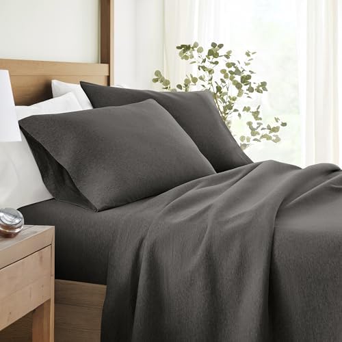 LINENS & HUTCH Jersey Knit Sheets - 100% Cotton - Ultra Soft - 4 Piece