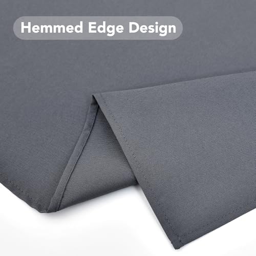 NEWISHER Grey Square Tablecloth 70 x 70 inch, Polyester Table Cloth