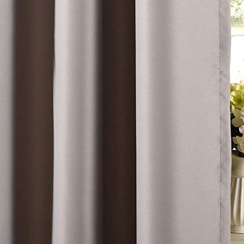 Blackout Curtains for Large Bedroom Window, Rod Pocket Drapes Thermal