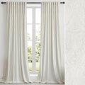 GIGIZAZA Velvet Curtains 72 Inch 2 Panels for Living Room Cream