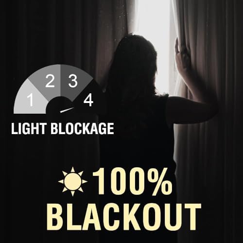H.VERSAILTEX 100% Blackout Curtains for Bedroom Thermal Insulated