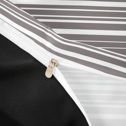 Erosebridal Geometric Striped King Duvet Cover for Kids Teens Adults