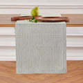 Solino Home 100% Linen Table Runner, 14 x 144 in, Avocado and White