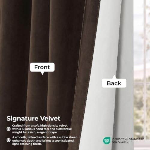 HPD Half Price Drapes Signature Velvet Thermal Blackout Curtains for
