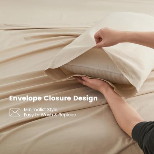 Simple&Opulence Belgian Linen Sheet Set Solid Color - 4 Pieces