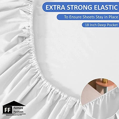 Femini Fashion 1000 Thread Count 100% Egyptain Cotton Sheet Set, 4 PCs